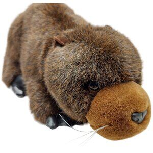 Stuffed Animal House Plush Beaver 9" Brown Whiskers plush